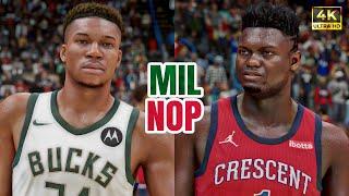 BUCKS vs PELICANS (PS5) - NBA 2K24 [4K UHD]