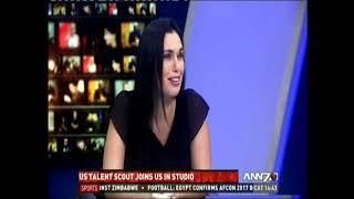 Elsubie Verlinden on ANN7 discussing The International ARTS Talent Showcase