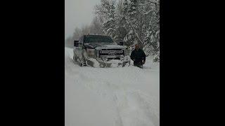 Wheeling on 40s deep snow