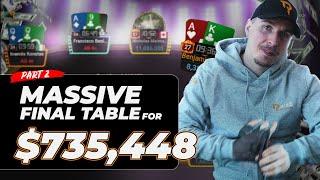 $735,448 for 1ST Final Table!! | Twitch Poker Highlights [FINALE]
