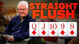 STRAIGHT FLUSH! QUADS! High Stakes Poker