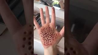 The most dangerous cut trick on the hand trypophobia  #sfx #sfx_makeup #youtubeshorts #shorts