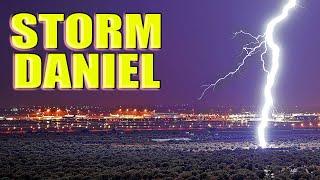 StormDaniel arround Athens airport with ATC comms  September 2023