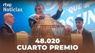 LOTERÍA DE NAVIDAD 2024: 48.020, SEGUNDO CUARTO PREMIO del SORTEO | RTVE Noticias