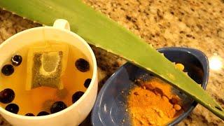 Magic Health Elixer!! l How to make aloe Vera turmeric golden blueberry green tea + Health Benefits