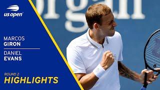 Marcos Giron vs Daniel Evans Highlights | 2021 US Open Round 2