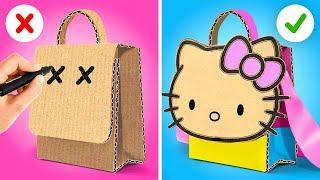 DIY SCHOOL SUPPLIES WITH CARDBOARD || Cool & Clever Hacks to Ace Your School Game By YayTime! FUN