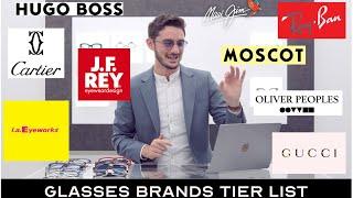 Ranking The World's BEST Frame Brands - The Glasses TIER LIST