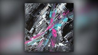 Simple Abstract Painting Technique / Gesso / Acrylics / Palette Knife / Demo #055