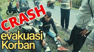 #42 PART 2 - EVAKUASI KORBAN CRASH - SUNMORI LUMBIR - FATAL CRASH - MOTOR  HANCUR