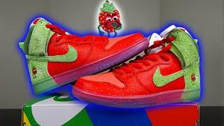 From $3k to $400... Nike SB Dunk High Strawberry Cough In Depth Review & Legit Checking