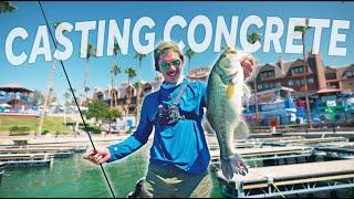 Urban Fishing The Busiest Cities In The Middle of The Desert! -- Casting Concrete PT 1