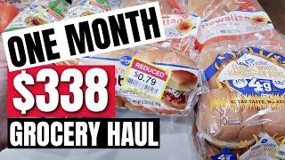 $338 MONTHLY GROCERY HAUL | FEEDING A FAMILY OF 6 ON A BUDGET | FRUGAL LIVING | FRUGAL FIT MOM