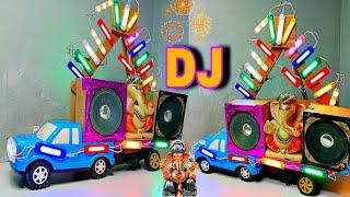 New crazy Dj I how to make new chota DJ | Mini dj sharpy lights Navratri Radha Krishna dj trolley