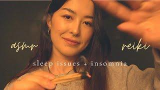 ASMR Reiki for Sleep Body Scan & Hypnosis to Fall Asleep Fast (Hand Movements, Finger Flutters)