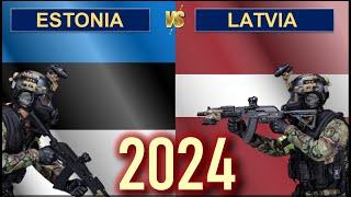 Estonia vs Latvia Military Power Comparison 2024 | Эстония vs Латвия  Сравнение военной мощи