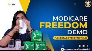 Modicare Freedom Sanitary Napkin Demo by Shefali Tyagi || Mamta Kaushik