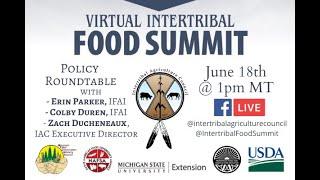 Policy Roundtable - Virtual Intertribal Food Summit