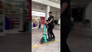 Trying Electric Scooter for the first time #electric scooter #scooter #dubai #adventure