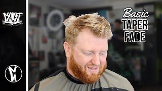 BEGINNER BASIC COMBOVER | Taper Fade Haircut | Easy Steps To Follow (Barber Tutorial)