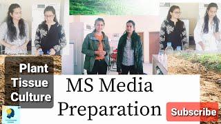 MS media Preparation// Plant Tissue Culture