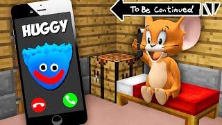 DON'T CALL TO HUGGY WUGGY in MINECRAFT - Gameplay Jerry vs Poppy Playtime ! Real Tom and Jerry