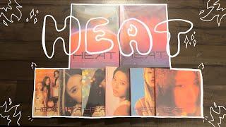 unboxing (g)i-dle’s 1st english ep heat | all versions (blaze, flare, & ot5 digipacks)!