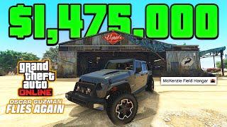 NEW McKenzie Field Hangar Makes GREAT MONEY in GTA Online! (Oscar Guzman Flies Again DLC)