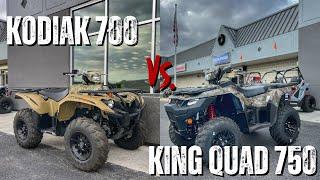 2025 Suzuki King Quad 750 vs. 2025 Yamaha Kodiak 700