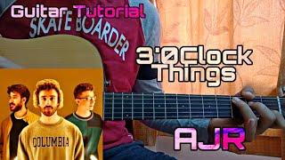 3’O Clock Things - AJR | Easy Guitar Tutorial | Lesson | Chords | How to play