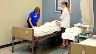 CNA Skill: Making an Occupied Bed - Changing Linens