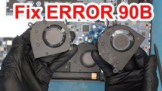 Error 90B HP Laptop X360 Fan Replacement