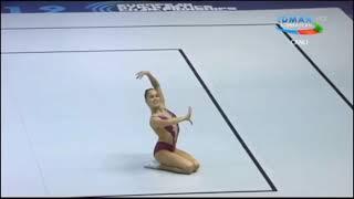 DMITRIEVA Anastasia (RUS)  -  FINAL JUNIORS IW Aerobic Gymnastics European Championship 2019