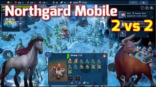 Horse Clan & Ox Clan vs 2 Clan Ox ! Northgard Mobile 2 vs 2