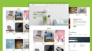 Responsive Furniture Website Using HTML CSS And JavaScript