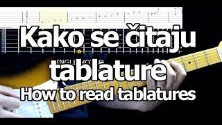 Kako se čitaju tablature - How to read tablatures
