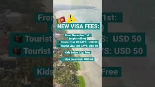 How much does VISA to Sri Lanka cost ? ️  price UP!!!   #srilankatravel #visasrilanka