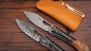 Sanrenmu 9306 - Amazing slip joint folders with Damascus or SKD-11 blade