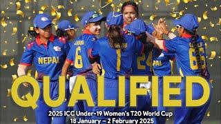 Nepal QUALIFIED FOR UNDER 19 WOMEN’S WORLD CUP