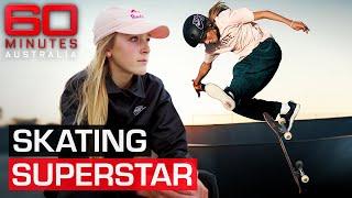 14-year-old skateboarding prodigy could break Olympic record | 60 Minutes Australia