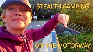 !EXTREME STEALTH CAMPING ON A MOTORWAY!