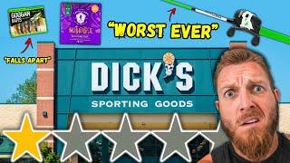 Fishing w/ the WORST-Rated Gear at Dick's Sporting Goods!! ( i got called out )