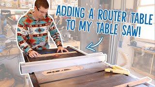 Adding A Router Table Into My Table Saw // Kreg Router Lift + Delta 36-725 Table Saw