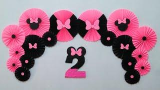 DIY MINNIE MOUSE BIRTHDAY DECORATION