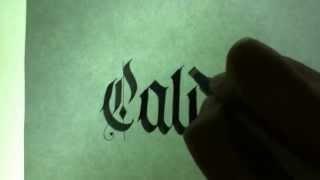Caligrafia el caligrafo - gotica