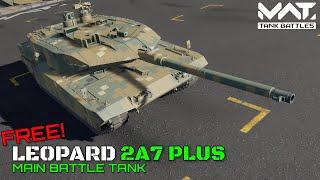 Leopard 2A7 Plus Battlespass Free Tank! Quick View & Gameplay!  || MWT Tank Battle Closed Alpha Test