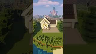 Minecraft:# Suburban House building time-lapse. #shorts