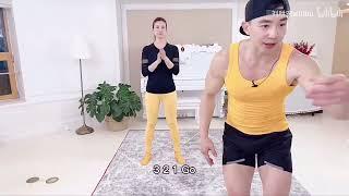 【刘耕宏减脂操25min(毽子操+瘦手臂）+10min拉伸（自用 侵权删）-哔哩哔哩】