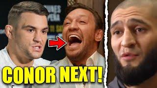 Khamzat Chimaev confirms RETURN for UFC 308, Dustin Poirier PICKS his next opponent