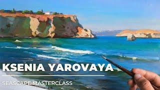 Preview SEASCAPE masterclass Artist Ksenia Yarovaya #howtodraw #seascapepainting #artist #artlesson